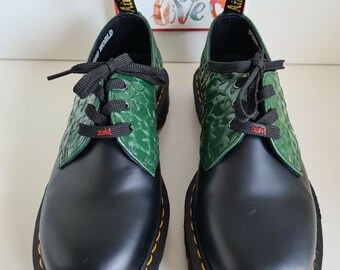 NIB Dr Martens X X-GIRL 1461 BEX Chunky Platform Shoes Leopard