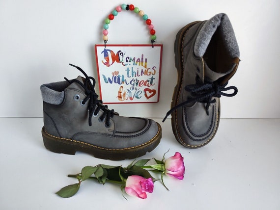 Dr Martens 8435 Vintage England Grey Chunky Platform Boots UK5