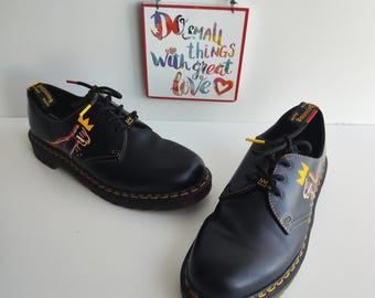 Dr Martens 1461 3 eye jean michel basquiat king pleasure shoes UK9 EU43 US10