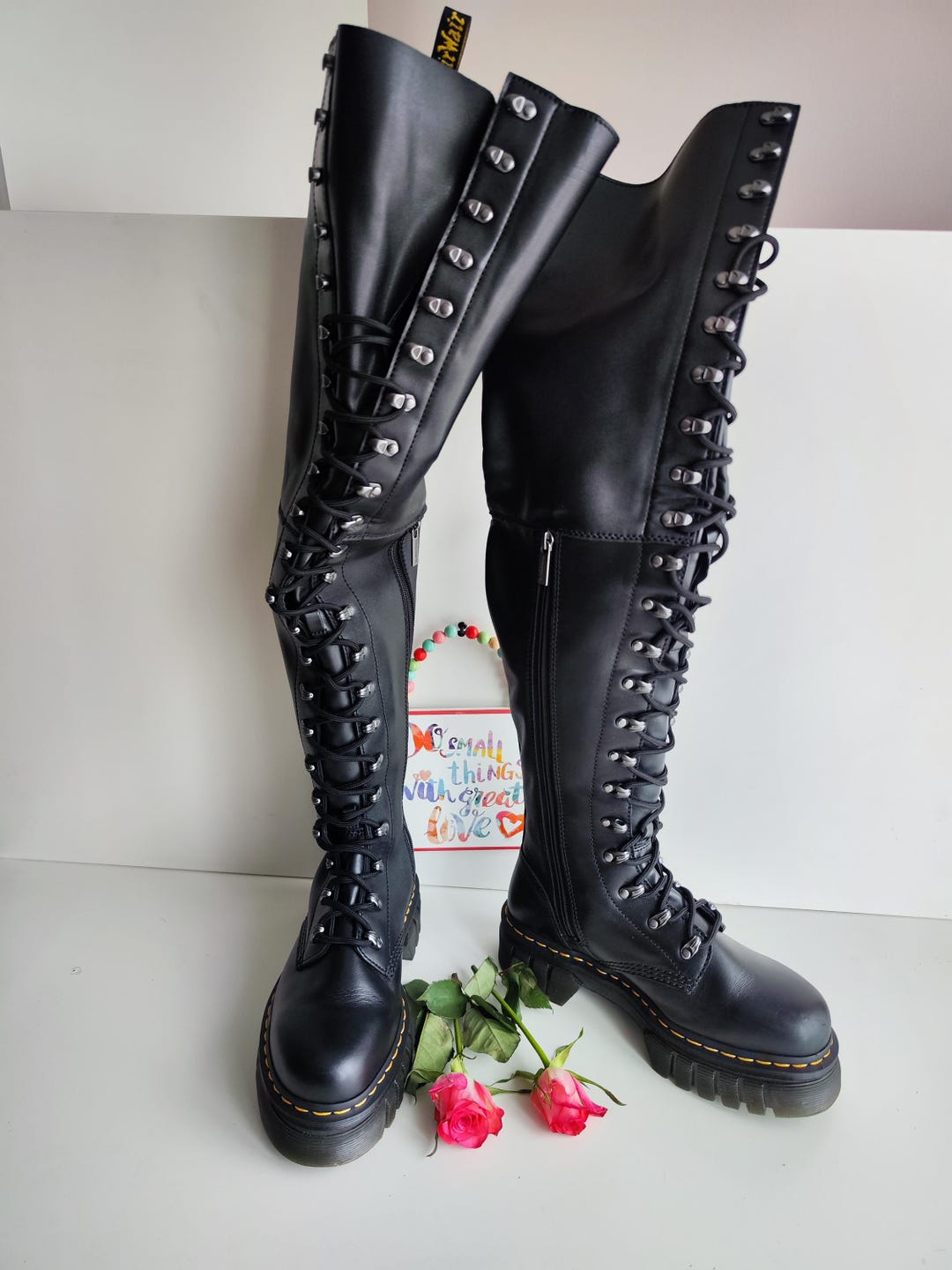 Dr Martens Audrick 22i XTRM Platform Black Boots Double Quad Sole