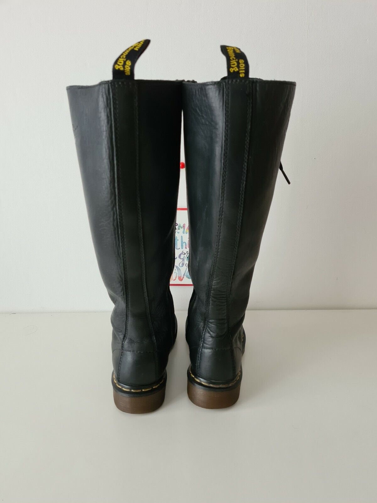Dr Martens 20 Hole 1b60 Tall Knee High Black Zip Virginia