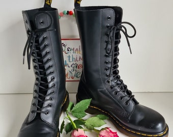 Dr Martens Jadon Jagger Strap Black Quad Platform Sole Boots UK6.5