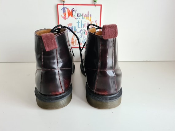 Dr martens burgundy emmeline 5 eye boots best sale