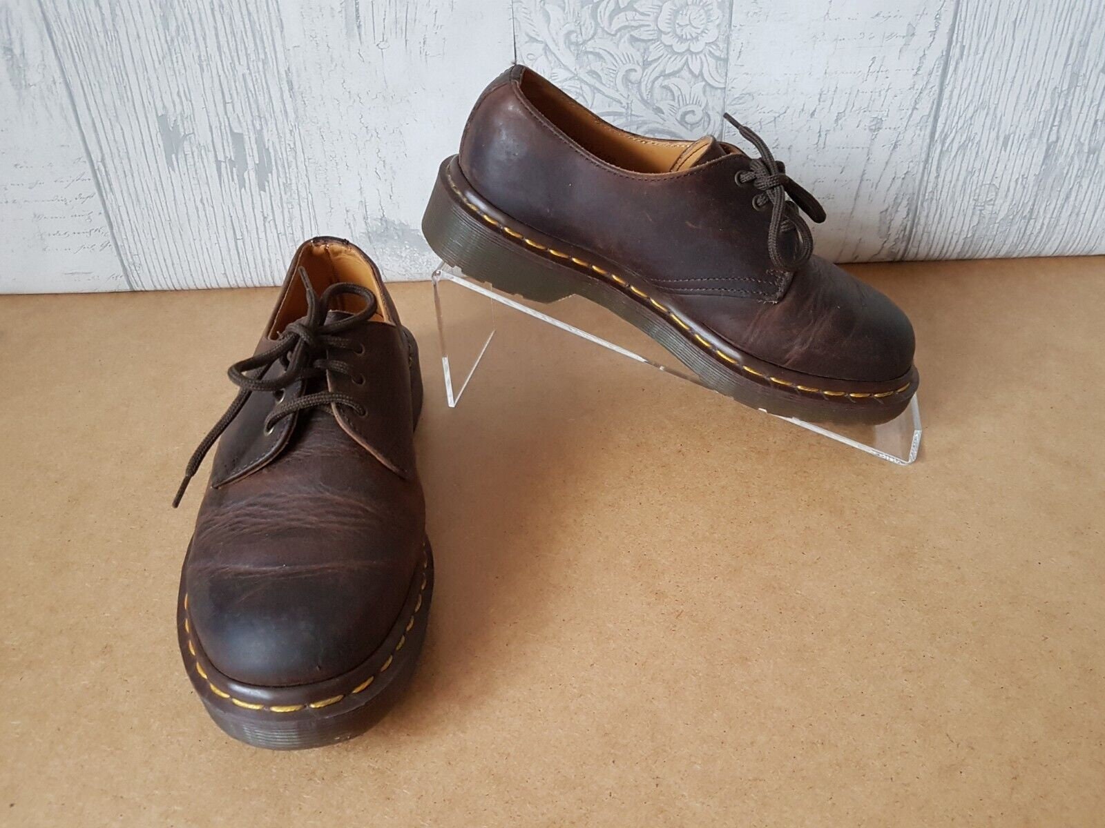 Dr Doc Martens 1461 Vintage England Brown Gaucho Crazy Horse