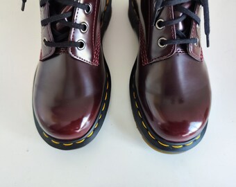 Dr Martens 1460 8 Hole Vegan Arcadia Cherry Red Boots UK3