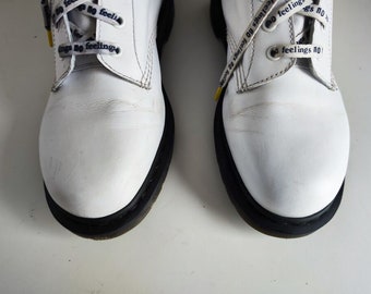 Dr Martens 1490 sex pistols botines blancos con 10 ojales UK9 EU43