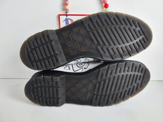Dr Martens 1461 script peace love freedom White oxford shoes UK6.5 EU 40 US8.5