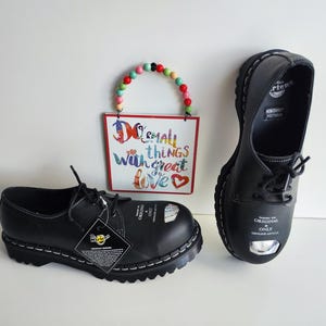 Dr Martens 146 ST Overdrive Eye Black Shoes Exposed Metal Toe