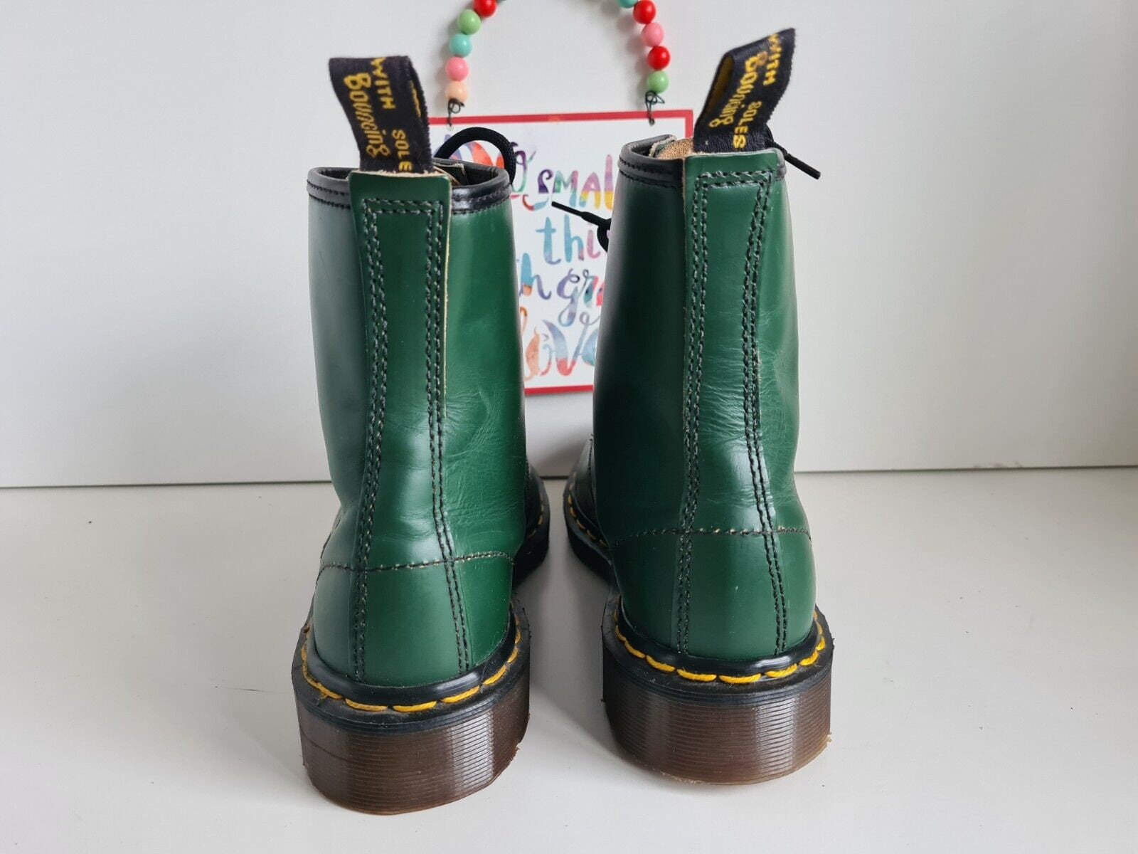 Dr Martens 1460 Green 8 Hole Ankle England Vintage Boots UK 5 EU