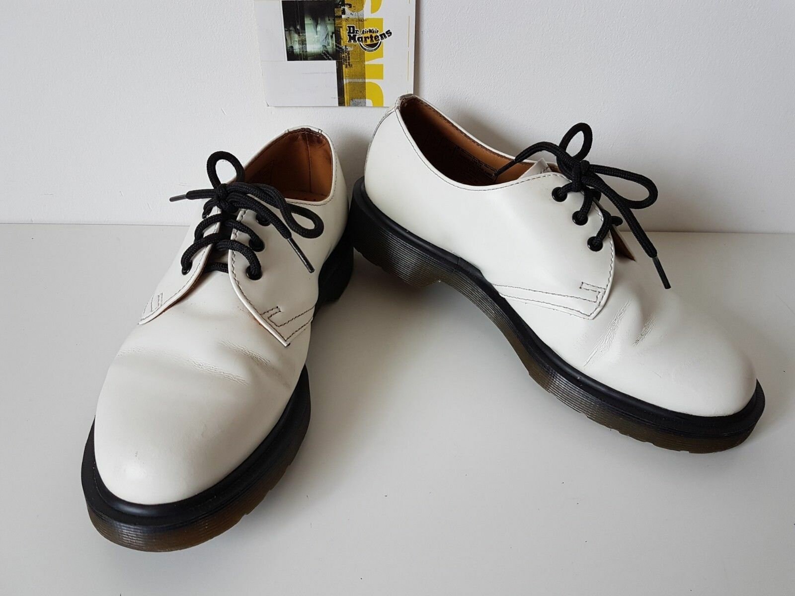 Vintage Dr. Martens 1461 White Leather Oxford Shoes - UK 3 EU 36