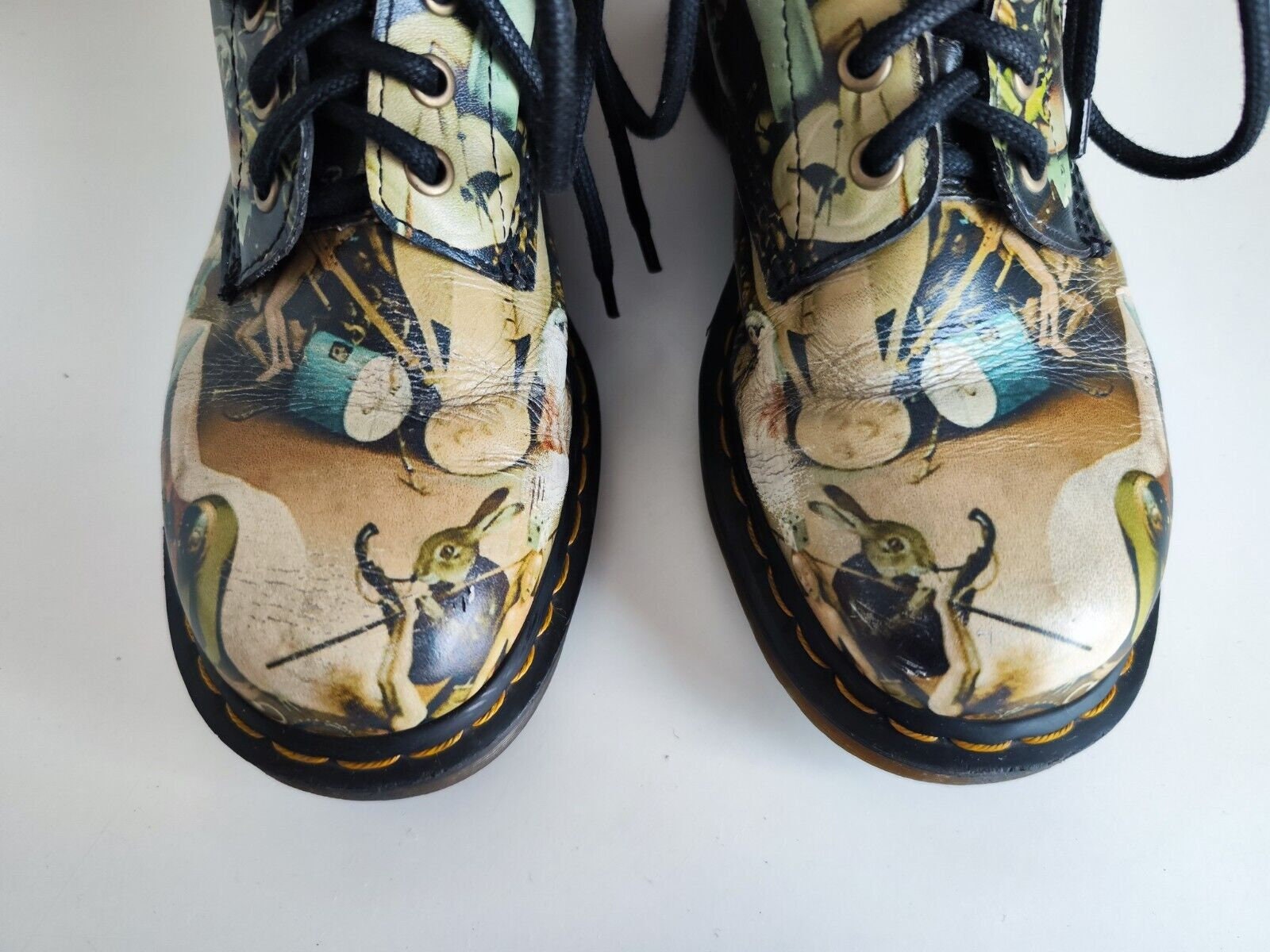 Dr. Martens RARE Hieronymus Bosch Garden of Earthly Delights Heaven Shoes The 9th August is the anniversary the death of Hieronymus  main image 4