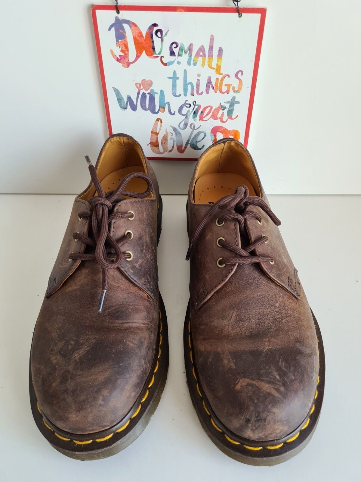 Vtg Dr. Martens women size 6.5 1461 Gaucho Crazy Horse Oxford Brown Dr. Martens 1461 Dark Gaucho Crazy Horse 4-Eye Shoe – Red Zone main image 3