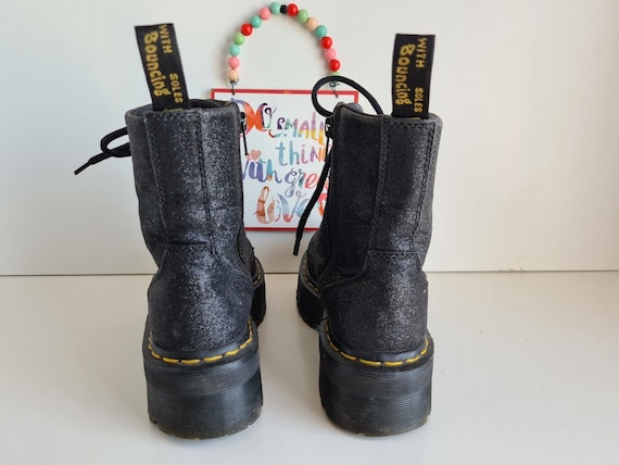 Dr Martens Molly Glitter Jadon Platform Quad Sole Chunky