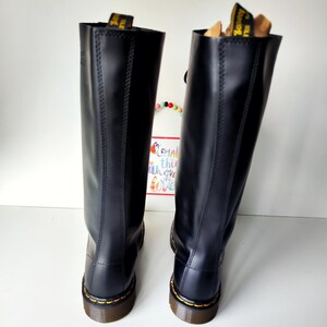Bottes Dr. Martens Vintage Années 90 - Modèle 1420, 20 Yeux, Taille UK10/US11, Noir Cuir