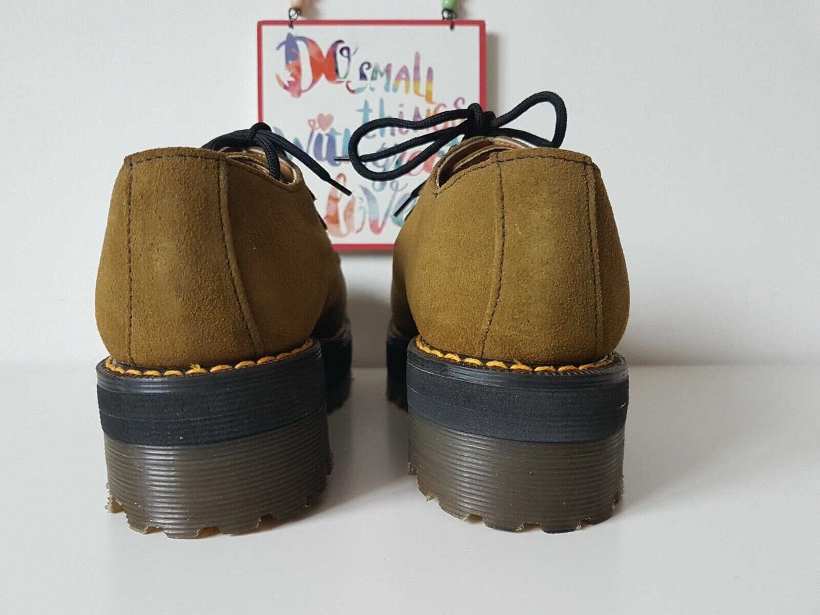 Dr Martens Suede Creepers Platform Chunky Double Sole Brown Dr Martens Suede Creepers Platform Chunky Double Sole Brown