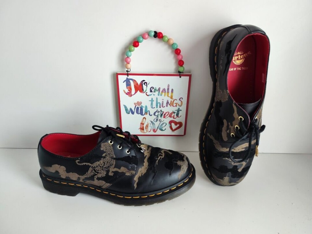Rare Dr Martens 1461 Yott Year of Tiger Oxford Shoes Chinese Rare Dr Martens 1461 Yott Year of Tiger Oxford Shoes Chinese
