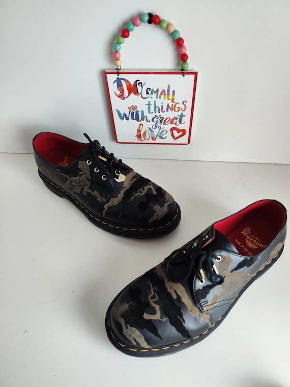 Rare Dr Martens 1461 Yott Year of Tiger Oxford Shoes Chinese Rare Dr Martens 1461 Yott Year of Tiger Oxford Shoes Chinese