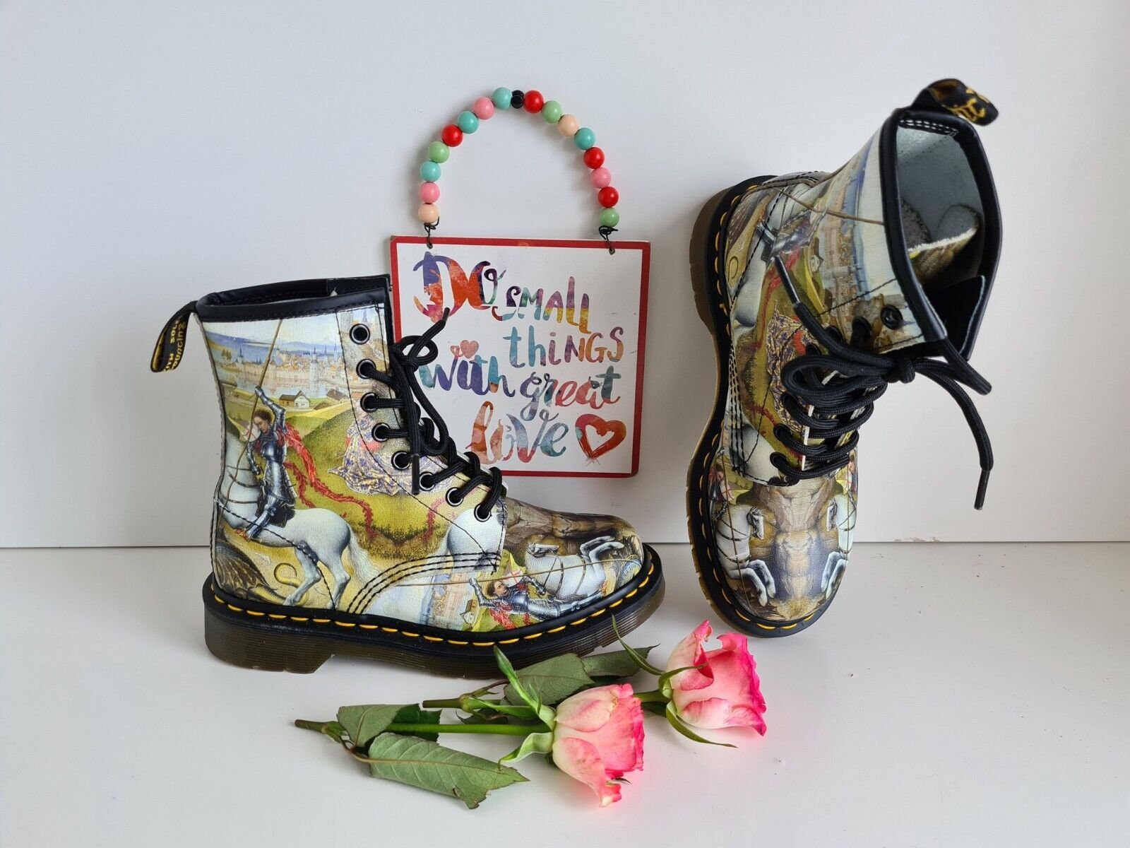 Rare Dr Martens George Dragon Artist Museum 1460 8 Hole Boots UK 3 EU 36 US5 Etsy