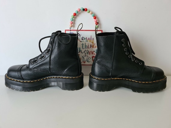 Dr Martens Sinclair Black Platform Jadon Aggy Quad Sole Boots UK6
