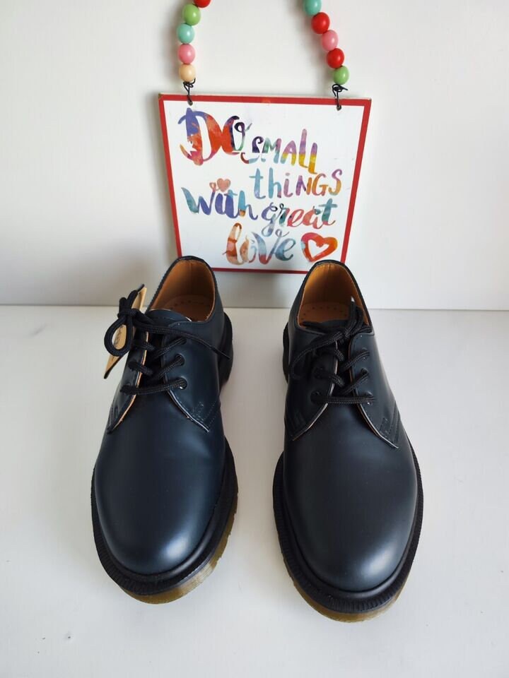 Dr Martens 1461 PW Navy Blue 3 Eyelet Oxford Shoes UK 3 Eu 36 Us 5