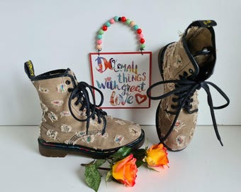 Vintage Dr. Martens 1460 MIE White Stitch - Made in England - Uk 7