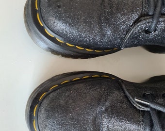 Dr. Martens Molly Glitter Lace Up Women's Black Platform