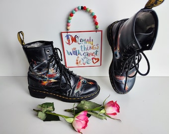 Dr Martens Rick Griffin Eye Backhand Tattoo Boots 1460 8 Eye