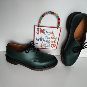 Dr Martens 1461 3 Eye Oxford Green Leather Shoes UK9 EU43 US10 - Etsy