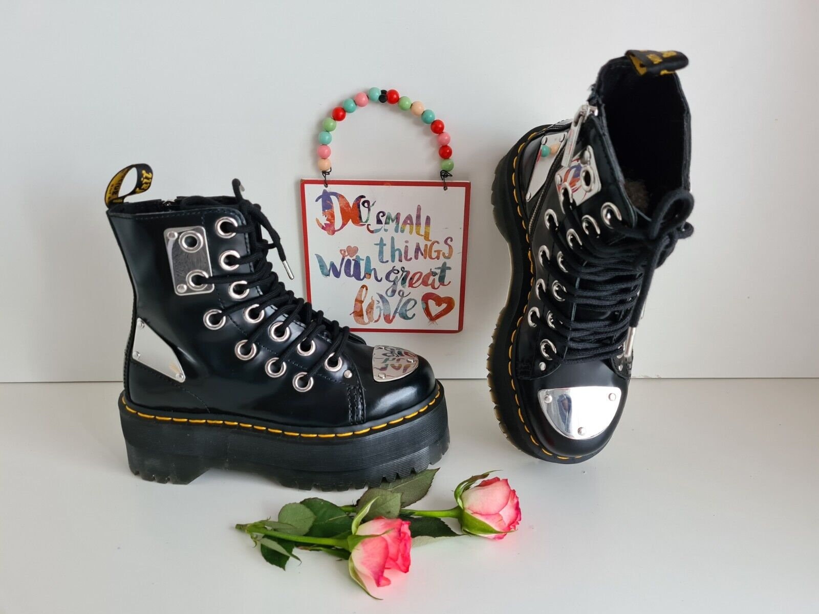 New Dr Martens Jadon Max Rebel Quad Platform Sole Patent New Dr Martens Jadon Max Rebel Quad Platform Sole Patent