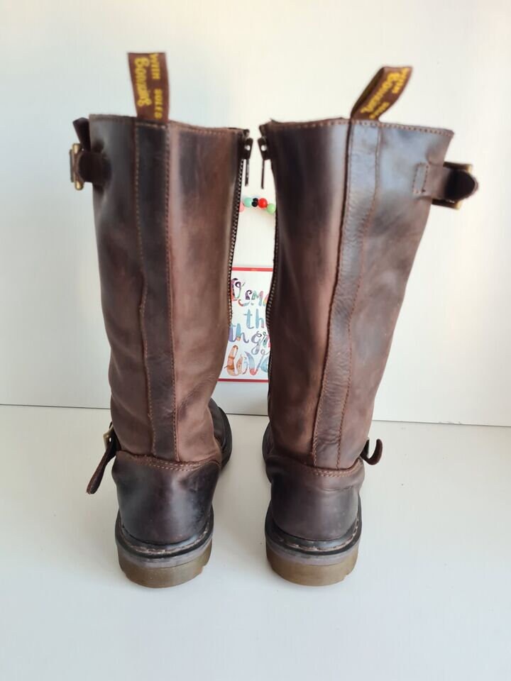 Dr martens Falan Zip Rig Buckle Boots 9M/10L Brown Mid Calf 29421259?w=400 main image 3
