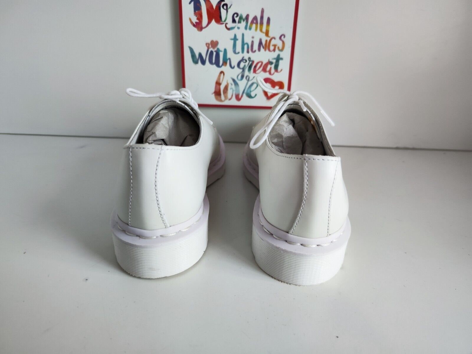 Brand New Dr Martens 1461 3 Hole Mono Smooth All-white