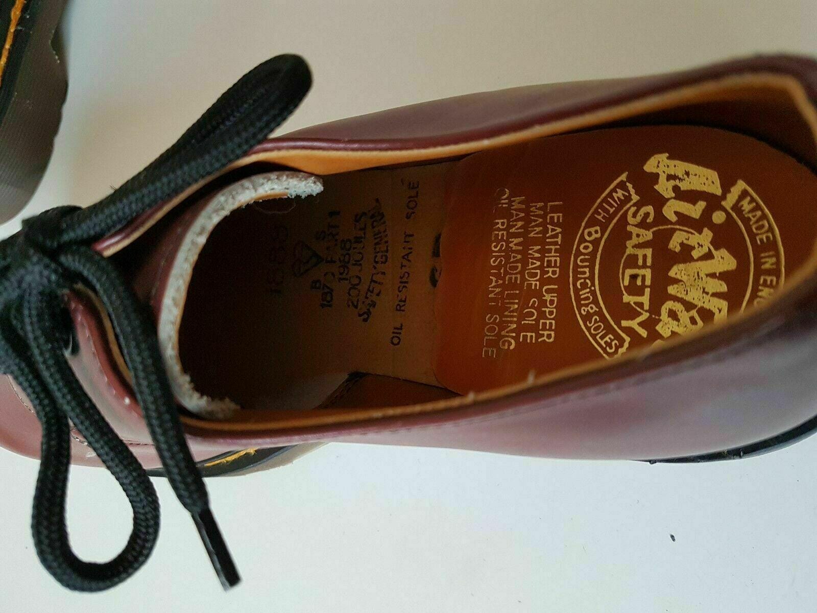 Dr Doc Martens 1461 MIE England Vintage Red Oxblood 1888 200 Dr Doc Martens 1461 MIE England Vintage Red Oxblood 1888 200