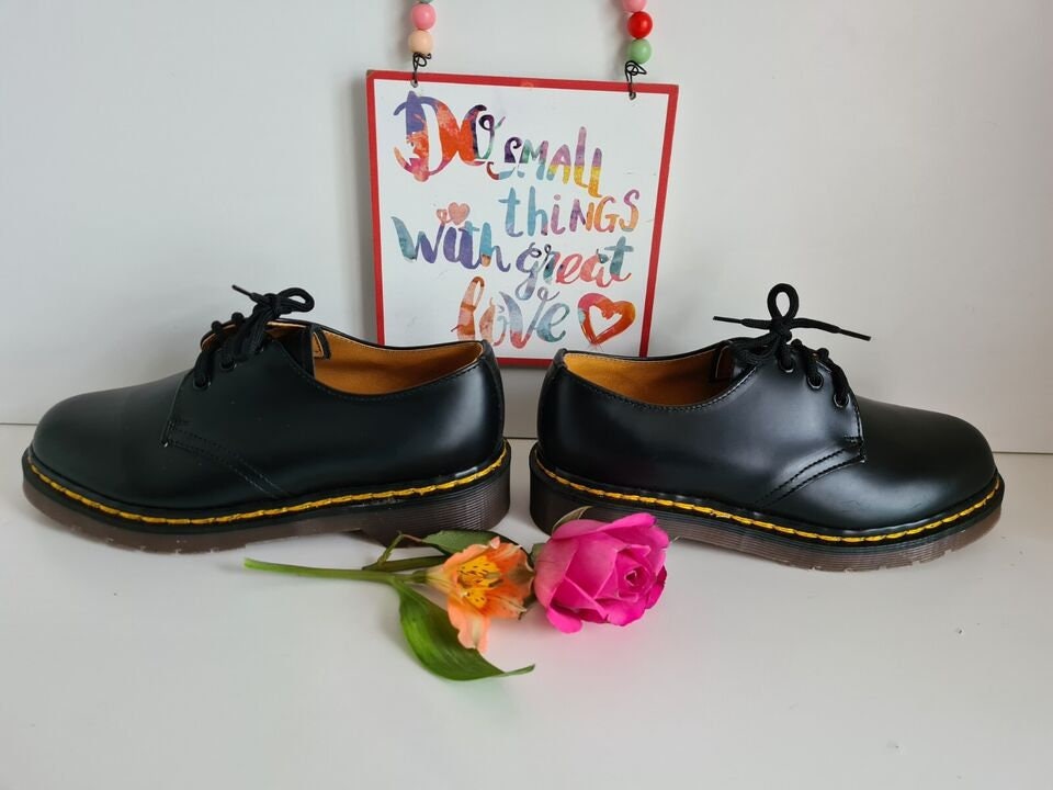 Dr Martens 1461 Vintage England 3 Eye Oxford Black Double Stiches