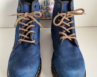 Dr Martens vintage Engelse denimblauwe jeans 1460 dikke laarzen
