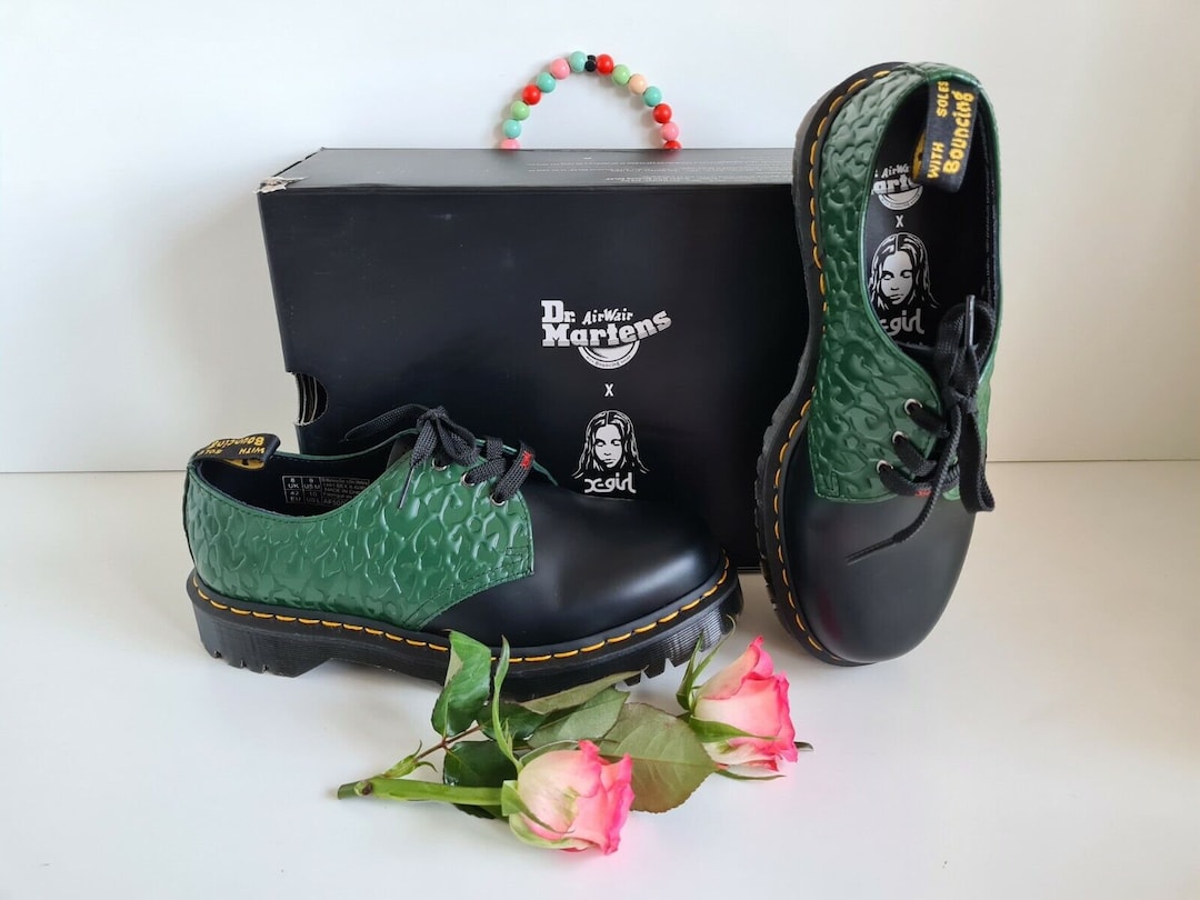 NIB Dr Martens X X-GIRL 1461 BEX Chunky Platform Shoes Leopard