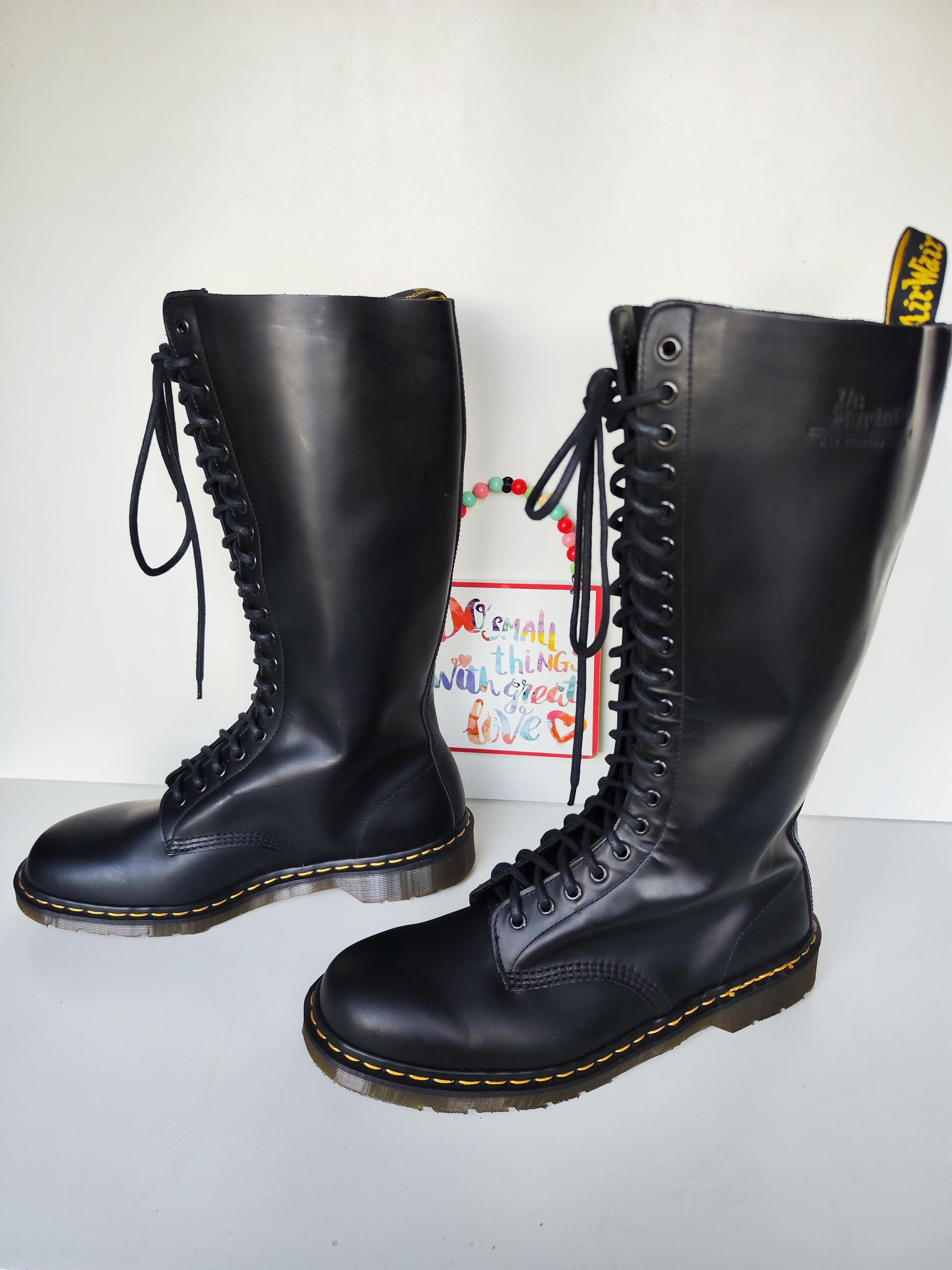 Dr Martens 20 Eye 1420 Knee High Tall Vintage England Boots