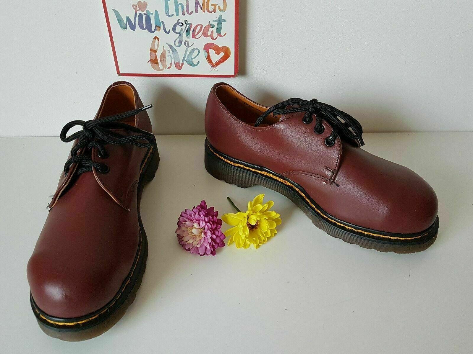 Dr Doc Martens 1461 MIE England Vintage Red Oxblood 1888 200 Shoes UK6 EU39 Etsy