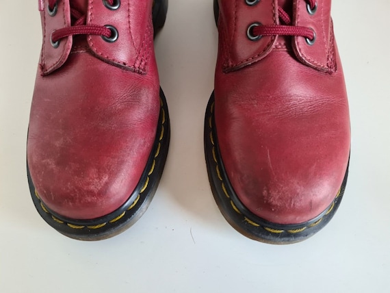 ドクターマーチン1460PASCAL FRONT ZIP CHERRY RED 1460 Pascal W/Zip Grizzly in Cherry Red | Dr. Martens
