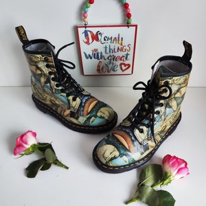 Dr Martens Tate Blake Satan 1460 8 hole pascal artist museum collection boots UK4 EU37 US6