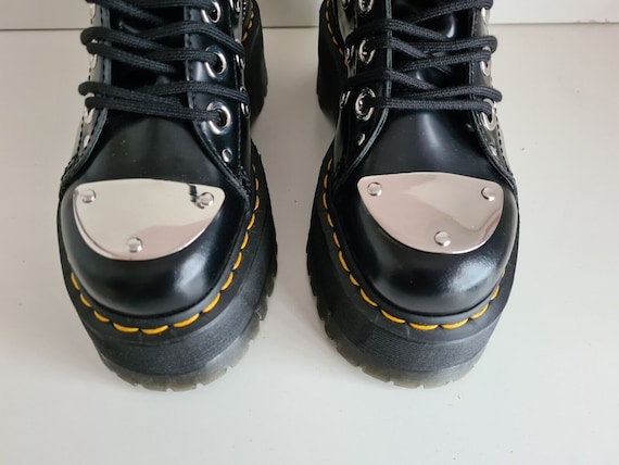 New Dr Martens Jadon Max Rebel Quad Platform Sole Patent New Dr Martens Jadon Max Rebel Quad Platform Sole Patent