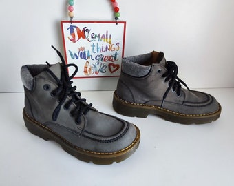 Dr Martens 8435 Vintage England Grey Chunky Platform Boots UK5