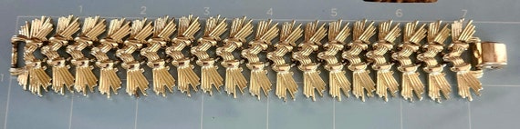 Vintage Coro Pegasus Signed Gold Tone Bracelet - image 7