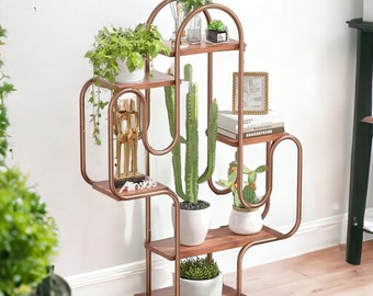 Supporto per piante di cactus / Simpatico supporto per libri di vita selvaggia / Supporti per piante di cactus per la decorazione domestica / Organizzazione di stoccaggio Design fresco / Supporto per piante