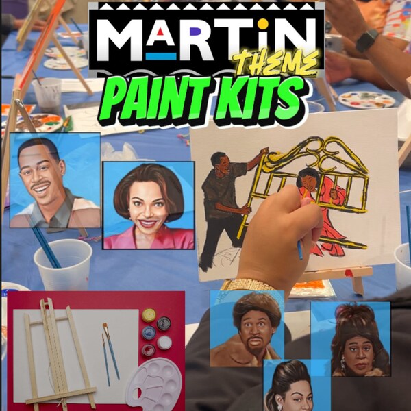 Sitcom Themed Sip and Paint Kit- Martin