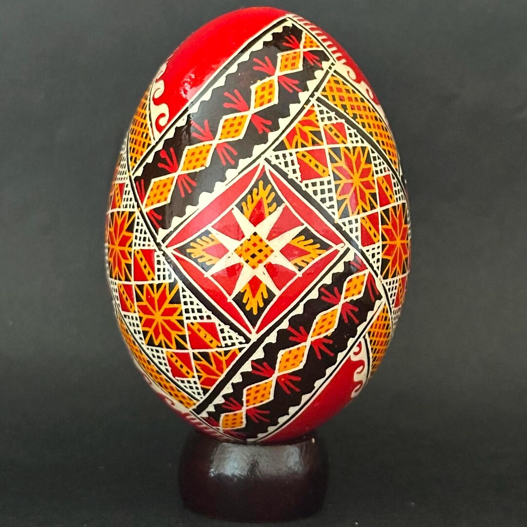 Real Ukrainian Pysanky Goose Pysanka Hand Made Hutsul Easter Egg - Etsy