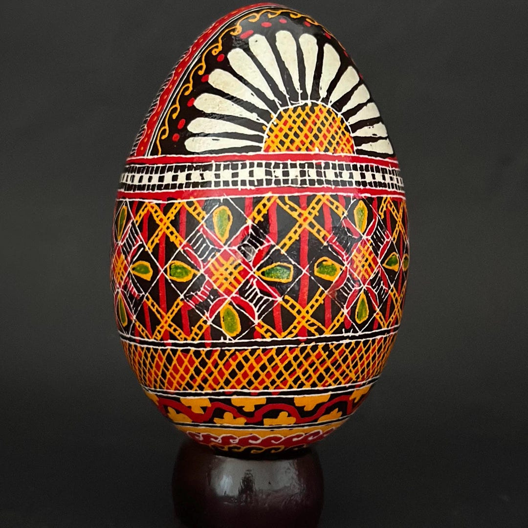 Real Ukrainian Pysanky Goose Pysanka Hand Made Hutsul Easter Egg - Etsy