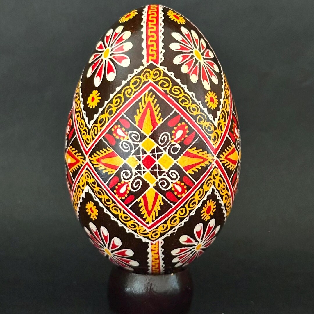 Real Ukrainian Pysanky Goose Pysanka Hand Made Hutsul Easter Egg - Etsy