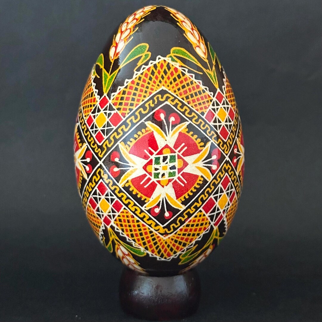 Real Ukrainian Pysanky Goose Pysanka Hand Made Hutsul Easter Egg - Etsy