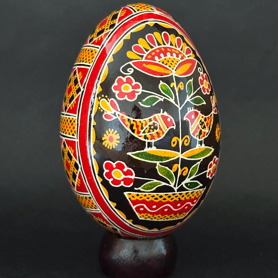 Real Ukrainian Pysanky Goose Pysanka Hand Made Hutsul Easter Egg - Etsy