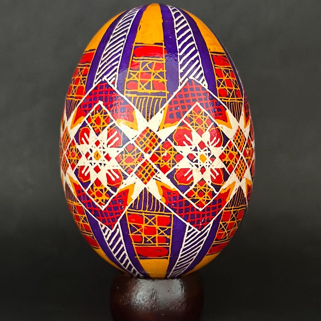 Real Ukrainian Pysanky Goose Pysanka Hand Made Hutsul Easter Egg - Etsy